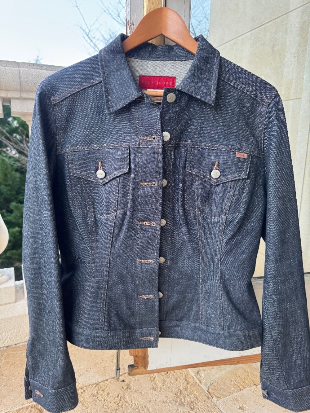 FCUK Jeans Dark Denim Jacket — Size L —